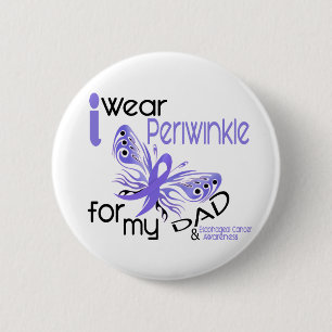 Esophageale kanker Ik DRAAG PERIWINKLE VOOR MIJN D Ronde Button 5,7 Cm