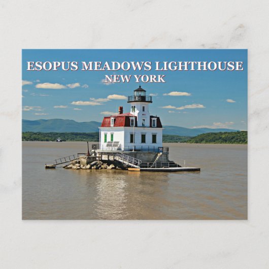 Esopus Meadows Lighthouse, Briefkaart van New York (Voorkant)