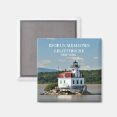 Esopus Meadows Lighthouse, New York Magnet Magneet (Voorkant / Achterkant)