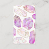 Esoteric Crystal White roze and Gold Visitekaartje (Achterkant)