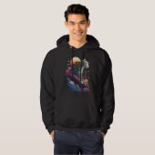 Esoteric Leopard Crystals Cute Illustration  3 Hoodie (Voorkant volledig)