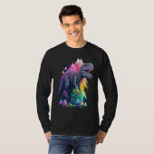 Esoteric Rex Trex Crystals Cute Illustration  6 T-shirt (Voorkant volledig)