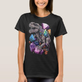 Esoteric Rex Trex Crystals Cute Illustration  7 T-shirt (Voorkant)