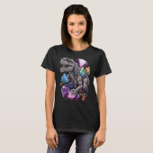 Esoteric Rex Trex Crystals Cute Illustration  7 T-shirt (Voorkant volledig)