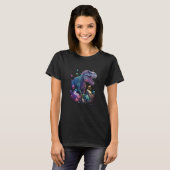 Esoteric Rex Trex Crystals Cute Illustration  9 T-shirt (Voorkant volledig)