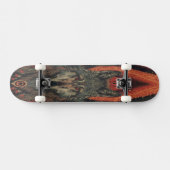 Esoteric Spirit Wolf | Mystical Totem Geometric Skateboard (Horizontaal)
