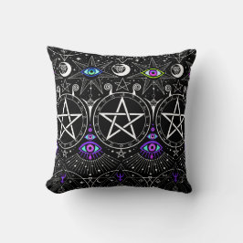 Esoteric symbols Throw Pillow Kussen