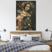 Esoterische Natuur Canvas Afdruk (Insitu (Slaapkamer))