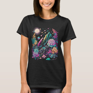 Esoterische Natuur Crystals Cute Illustratie T-shirt