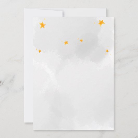 Espace 1 an Anniversaire Fête Invitation (Dos)