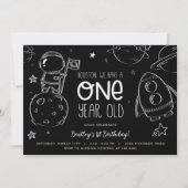 Espace 1er anniversaire - Invitation de Houston (Devant)