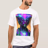 Espace Alien Futuriste Belle couleur T-shirt (Devant)
