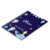 Espace astronaute enfants carnet personnalisé (Côté gauche)