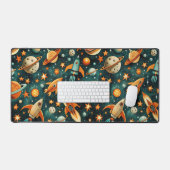 Espace atomique milieu du siècle Orange sarcelle P (Clavier et souris)
