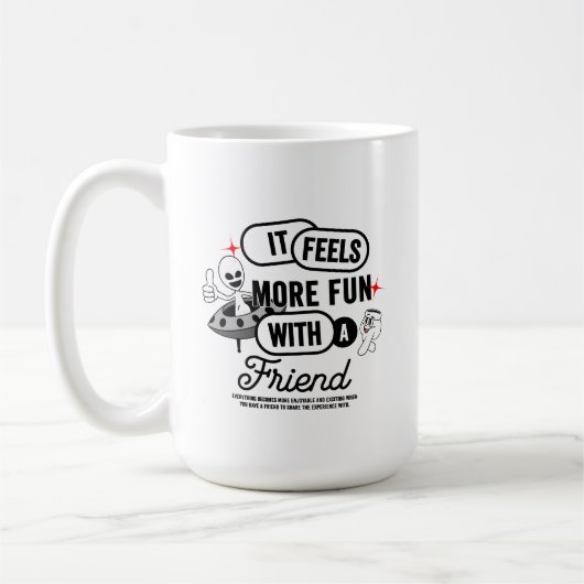 Espace d'amis Galactique | Mug classique 15# (Gauche)