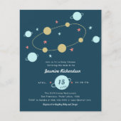 Espace d'aquarelle budgétaire | Flyer Baby shower  (Devant)