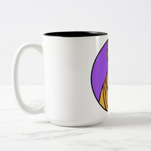 "Espace de retenue" Mug à deux tons, 15 oz (Gauche)