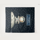 Espace Explorer Ours Anniversaire Fête Tapisserie  (Devant (Horizontal))