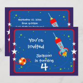 Espace Extra-Atmosphère 1 Invitation à une fête d' (Devant / Derrière)