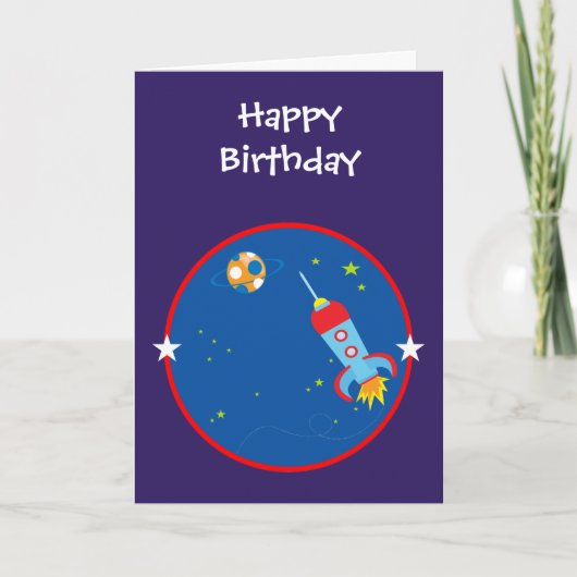 Espace extra-atmosphérique 1 Carte d'anniversaire (Devant)