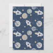 Espace extra-atmosphérique 1er garçon Invitation d (Dos)