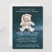 Espace extra-atmosphérique Anniversaire Invitation (Dos)