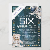 Espace extra-atmosphérique Anniversaire Invitation (Devant)