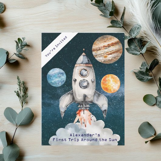 Espace extra-atmosphérique Anniversaire Invitation