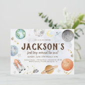 Espace extra-atmosphérique Invitation d'anniversai (Debout devant)