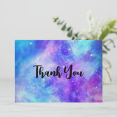 Espace Galaxy violet et bleu Merci Abstrait (Debout devant)