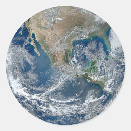 Espace globe Amérique du Nord autocollants (Devant)