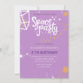 Espace | Invitation d'anniversaire (Devant)