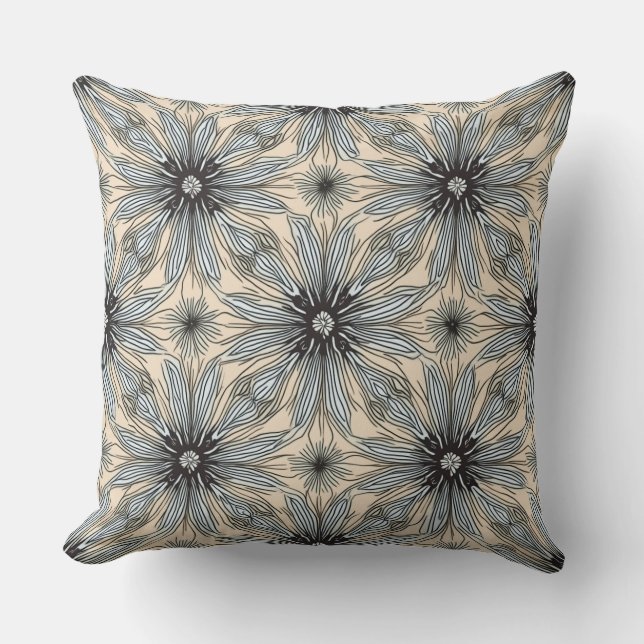 Espace rempli de fleurs : Coussin floral (Recto)