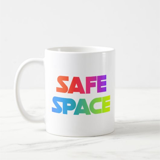 ESPACE SÛR – Mug d'amour arc-en-ciel gras (Gauche)