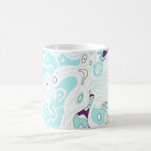 Espace Turquoise, Mug Art Abstrait (Centre)