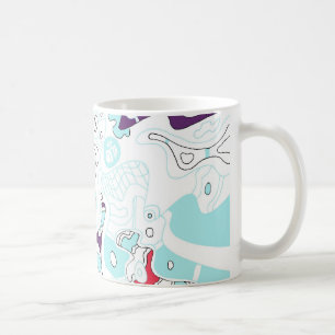 Espace Turquoise, Mug Art Abstrait