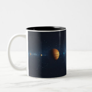  Espacio Exterior con Alineación de Planeta Tweekleurige Koffiemok