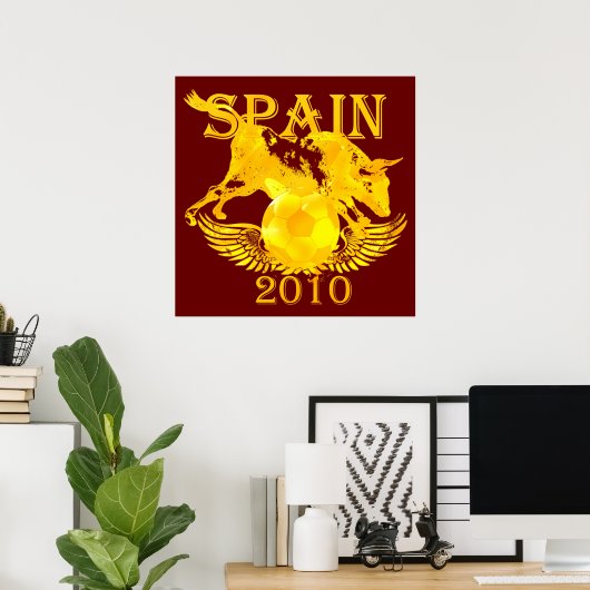Espagne 2010 Impression d'affiche énorme pour les  (Bureau à domicile)