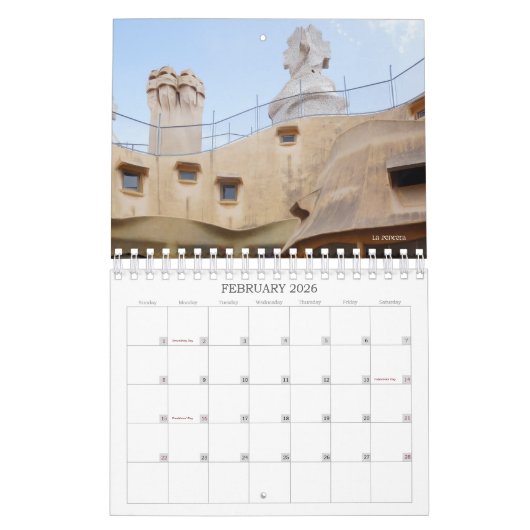 Espagne Barcelone Madrid Girona Calendrier 2025 (Feb 2026)