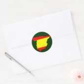Espagne carte et drapeau - autocollant (Enveloppe)