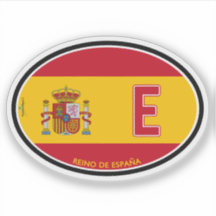 ESPAGNE Espana Autocollant de plaque d'immatricula