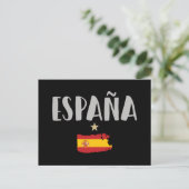 Espagne Football Fan Shirt Drapeau Carte postale (Debout devant)