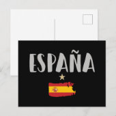 Espagne Football Fan Shirt Drapeau Carte postale (Devant / Derrière)