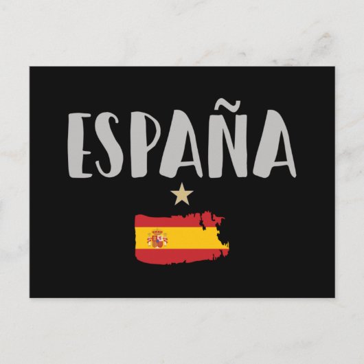 Espagne Football Fan Shirt Drapeau Carte postale (Devant)