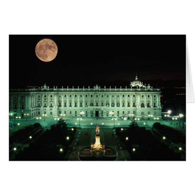 Espagne, Madrid, Palais Royal et Plaza de (Devant horizontal)