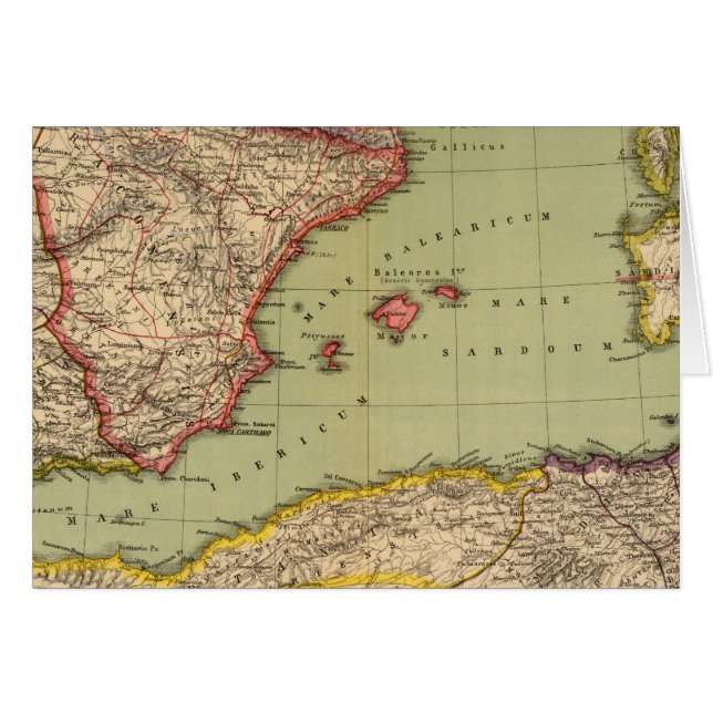 Espagne, Mauritanie et Afrique (Devant horizontal)