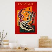 Espagne, Poster Voyage (Cuisine)