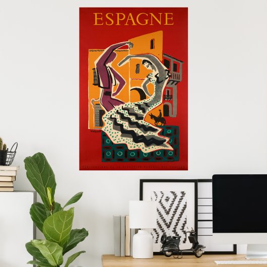 Espagne, Spanje, reisposter Poster (Thuiskantoor)