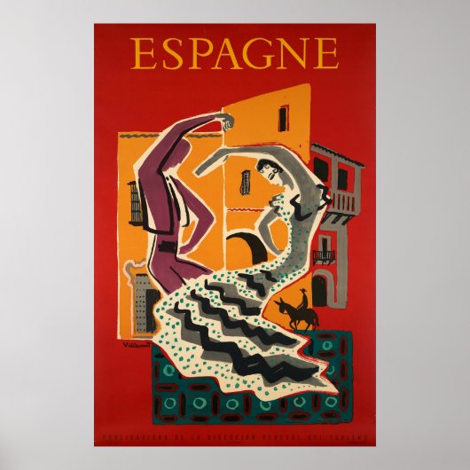 Espagne, Spanje, reisposter Poster (Voorkant)