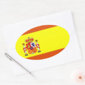 Espagne* Sticker ovale (Enveloppe)